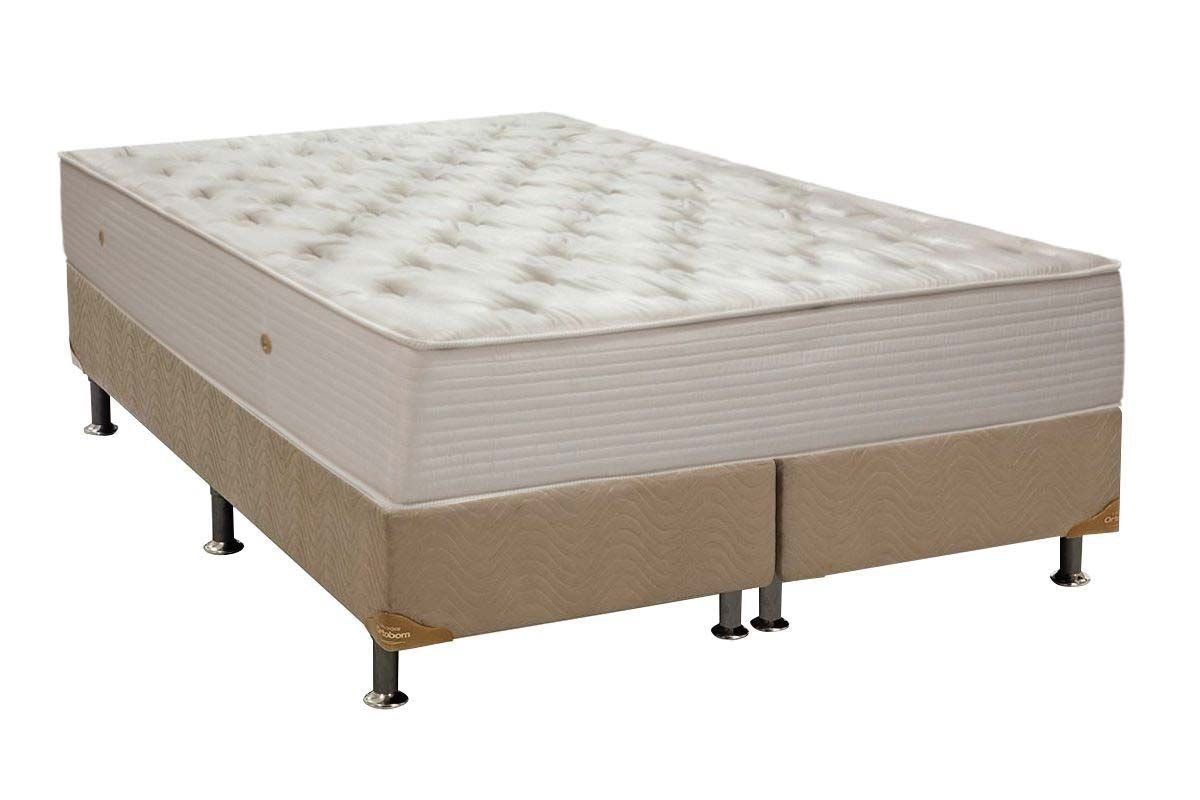 Cama Box CRC +Colchão Molas Orthotel SLX Ortobom