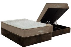 Cama Box Baú Filhão +Colchão D33 Viscomemory Ortobom