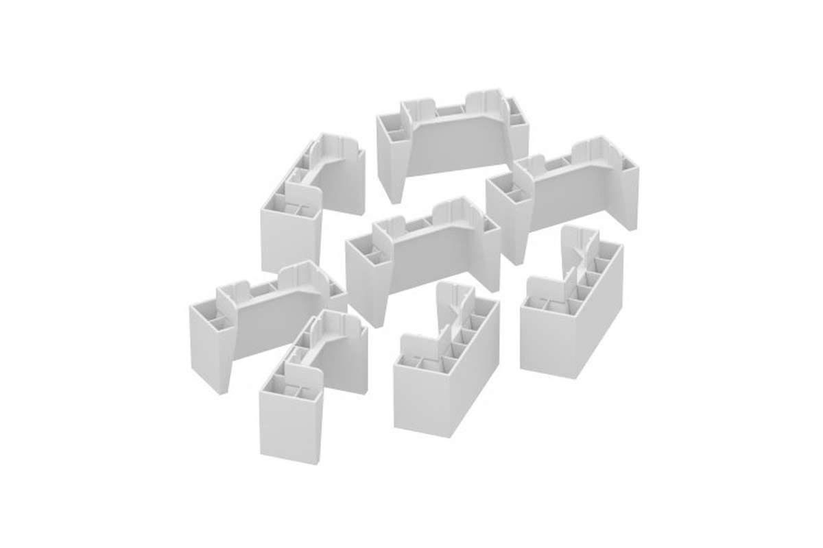 Multiuso Cozinha Henn Kit c/8 Pés PVC p/ Balcão de Cozinha