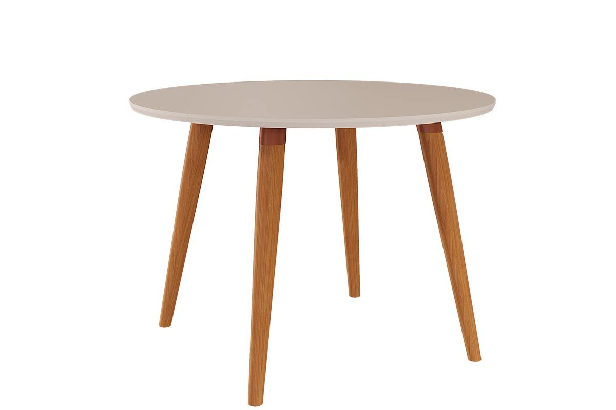 Mesa Jantar Dani Wood c/Tampo Madeirado 110cm Carvalho/Off White Cimol