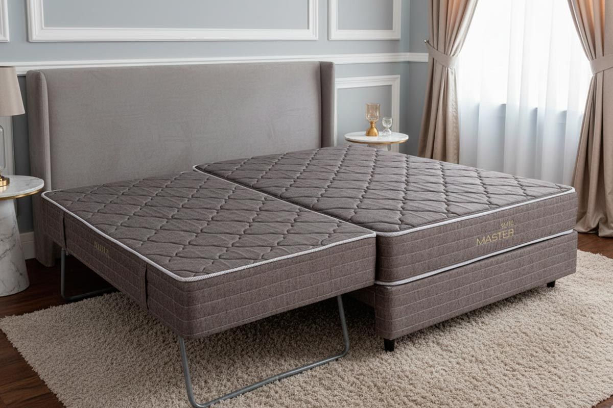 Cama Box c/Aux CRC +Colchão Molas MH1400 Herval