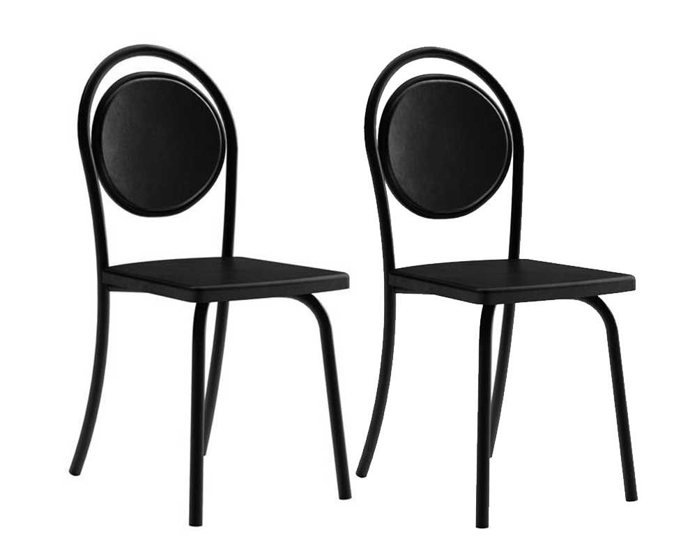 Cadeira Jantar 1738 Aço Kit 2 Uni Carraro