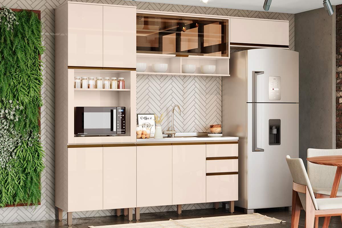 Cozinha Completa Henn 4 Peças Connect s/Pia C04P01