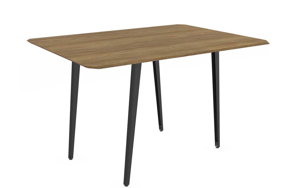Mesa Jantar Iguaçu Aço c/ Tampo Madeirado 160x90cm Kappesberg