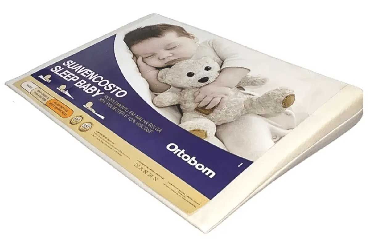 Travesseiro Infantil Sleep Baby Anti Refluxo Ortobom