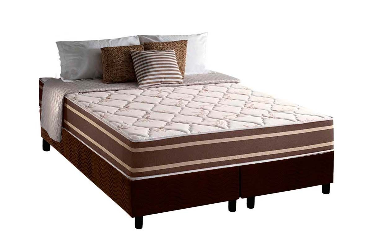 Cama Box CRC +Colchão Molas Duo Sono Anjos