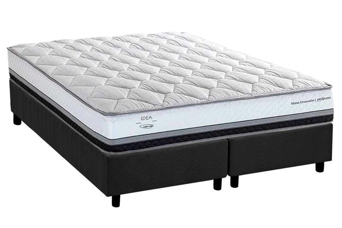 Cama Box CRC +Colchão Molas LaPlaya C1634 Herval