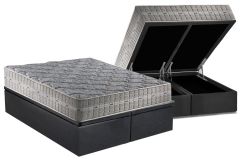 Cama Box Baú Filhão +Colchão Molas Royal Anjos
