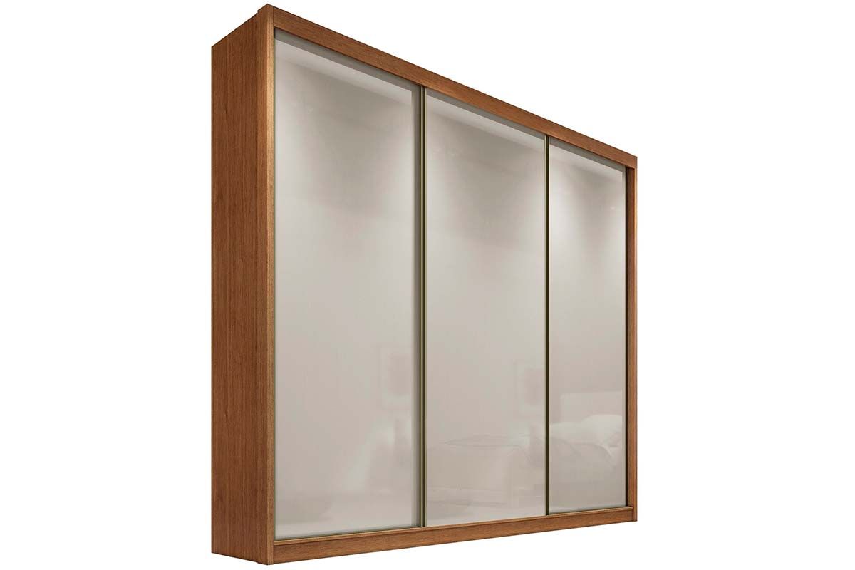 Guarda Roupa Solteiro 3 Portas Correr 4Gavs Sollo/Logan Plus N. Horizonte