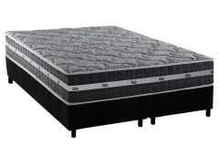 Cama Box Filhão +Colchão Molas Black Anjos