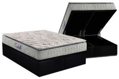 Cama Box Baú Filhão +Colchão Espuma D33 Orthosono Anjos