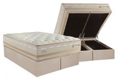 Cama Box Baú Filhão +Colchão Molas Koln Herval