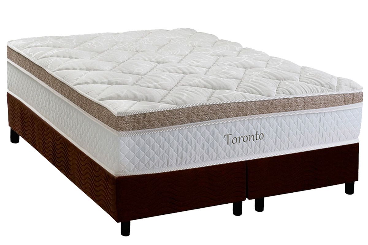 Cama Box CRC +Colchão Molas Toronto Herval