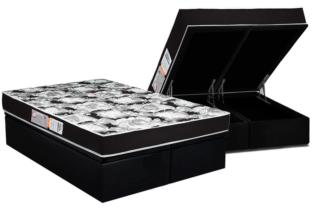 Cama Box Baú Filhão +Colchão D33 Supreme Luckspuma