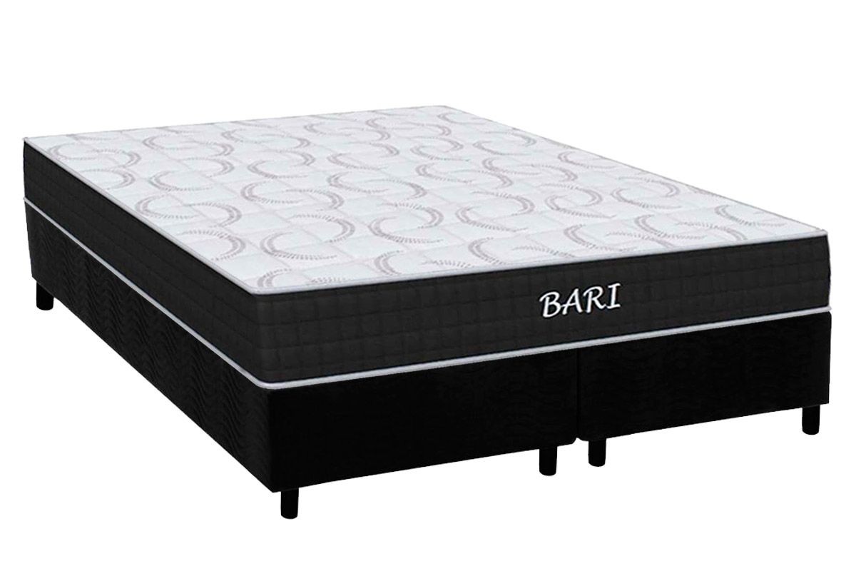 Cama Box CRC +Colchão Espuma D45 Bari Orthoflex