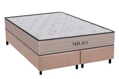 Cama Box Filhão +Colchão Espuma D33 Milão Orthoflex