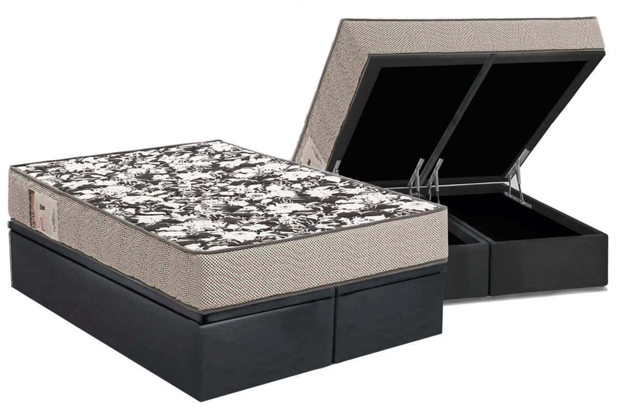 Cama Box Baú CRC +Colchão D26 Physical Ultra Ortobom