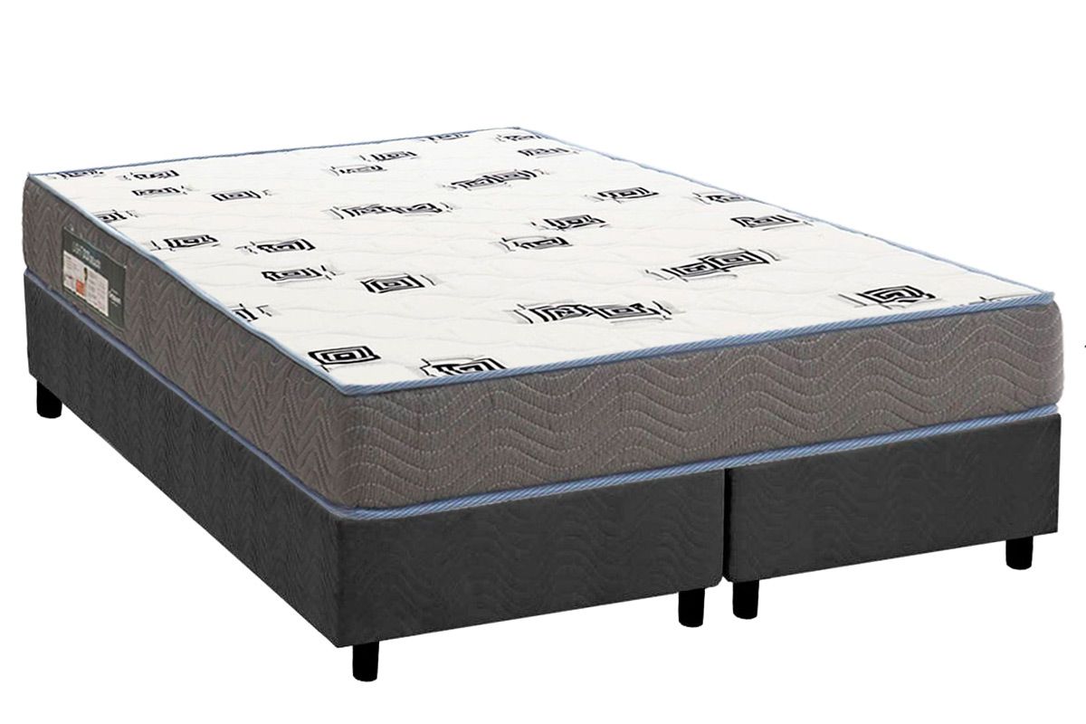 Cama Box CRC +Colchão Espuma D33 Light Ortobom