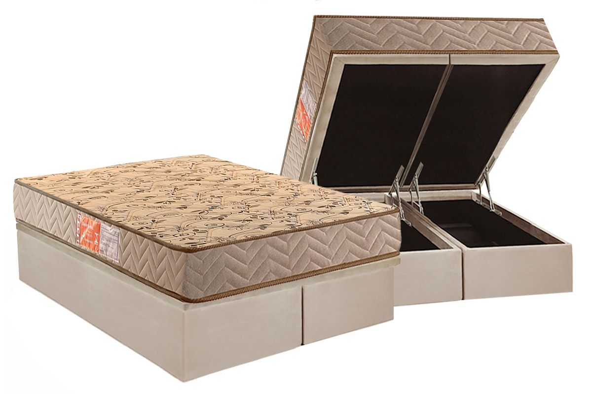 Cama Box Baú CRC +Colchão D33 Pasquale Paropas