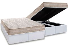Cama Box Baú Filhão +Colchão Ortopédico Master Paropas