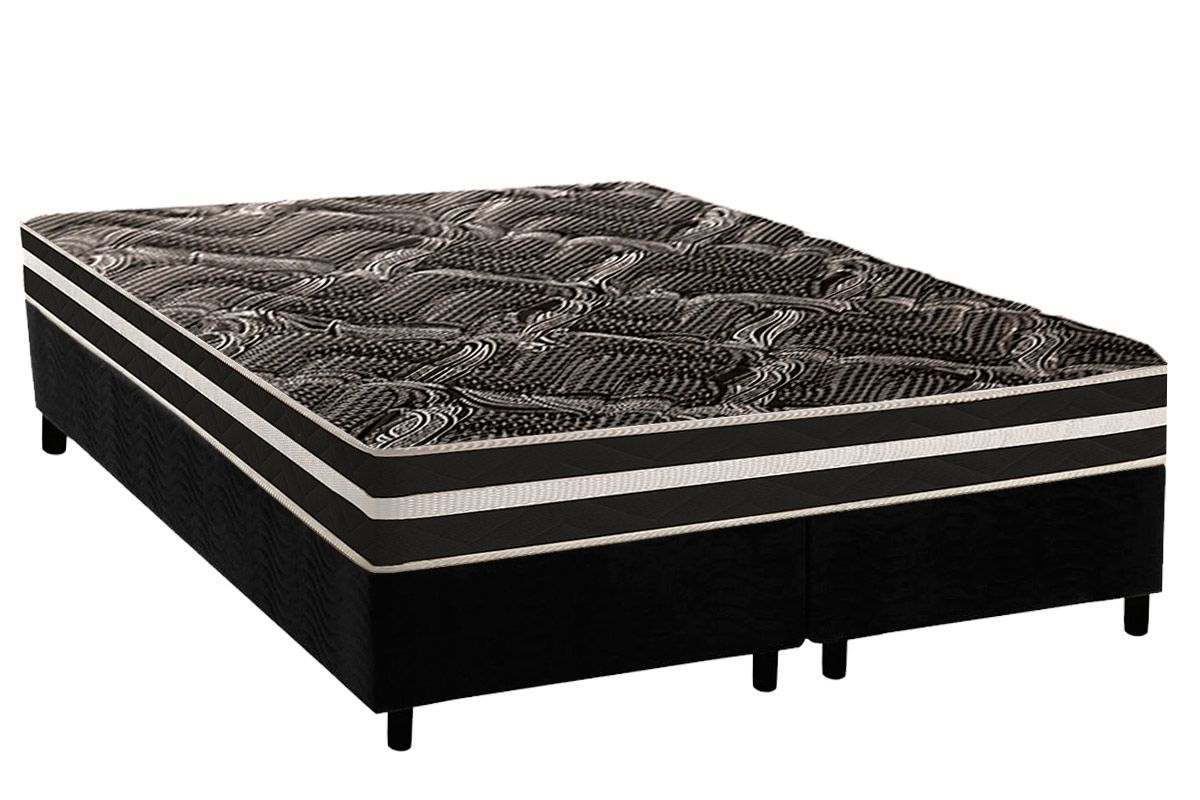 Cama Box CRC +Colchão Ortopédico D80 Master Paropas
