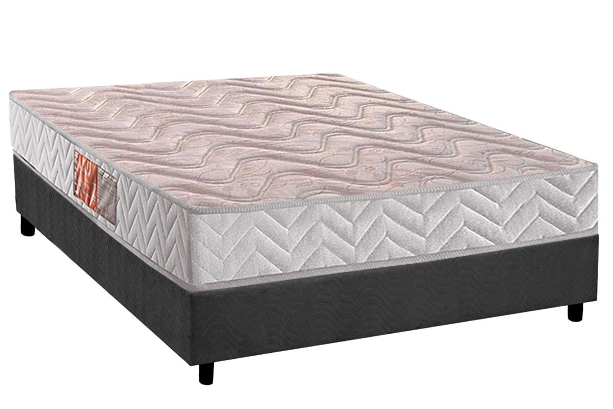 Cama Box CRC +Colchão Espuma D28 Pasquale Paropas