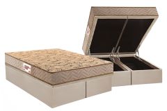 Cama Box Baú Filhão +Colchão Ortopédico Royalle Paropas