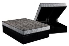 Cama Box Baú Filhão +Colchão Ortopédico Royalle Paropas