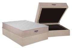 Cama Box Baú Filhão +Colchão Espuma D28 Prado Plumatex