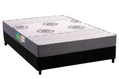 Cama Box Filhão +Colchão Espuma D45 Pérola Polar