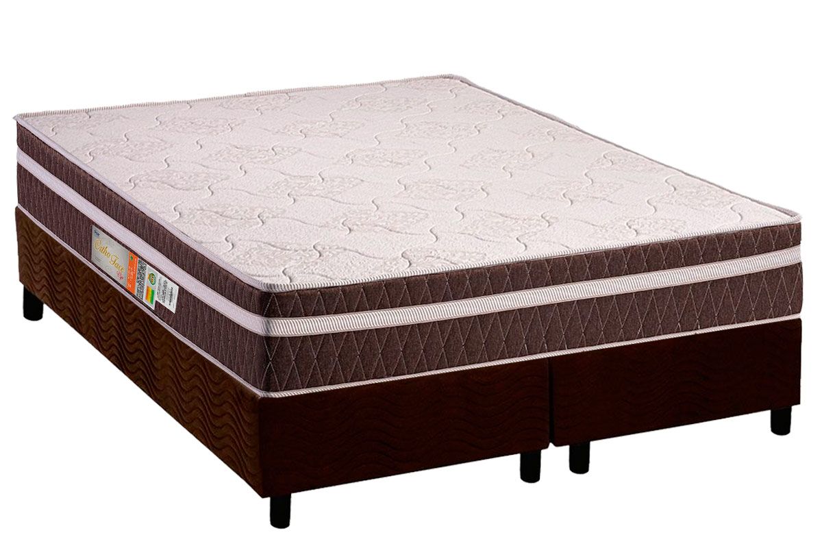 Cama Box CRC +Colchão Ortopédico Orthoface Polar