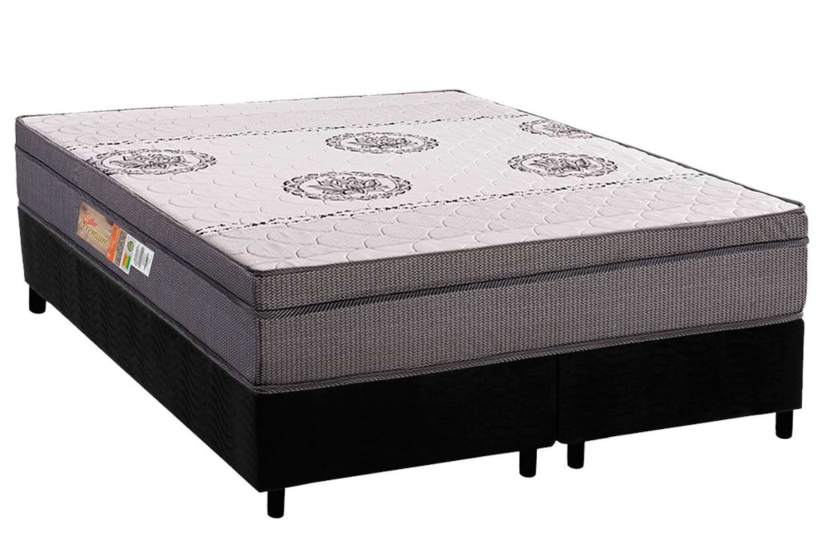 Cama Box CRC +Colchão Ortopédico OrthoPremium Polar