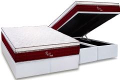 Cama Box Baú Filhão +Colchão Molas Rubi Polar
