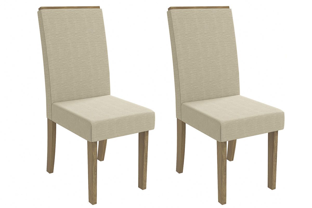 Cadeira Jantar Íris 2CAD142 Madeirado Kit 2 Un Kappesberg
