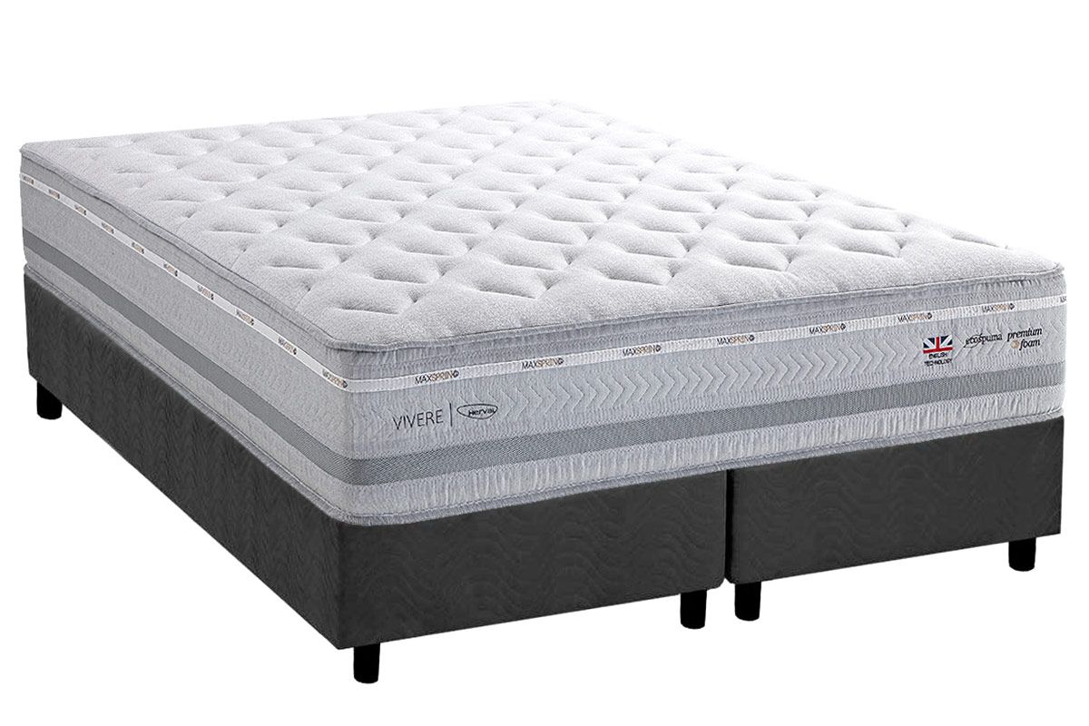Cama Box CRC +Colchão Molas Petra C1662 Herval