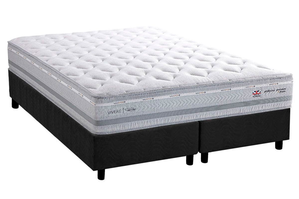 Cama Box CRC +Colchão Molas Petra C1662 Herval
