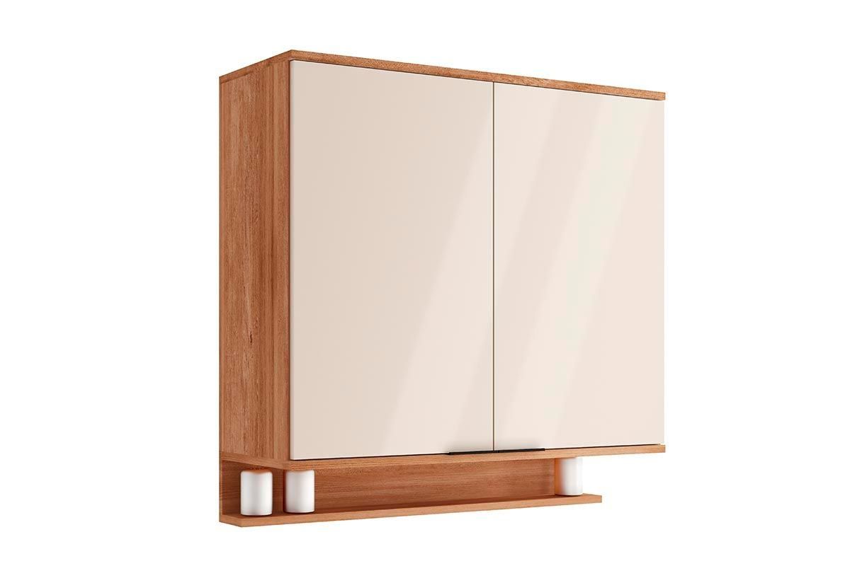 Armário Aéreo Cozinha Carraro Alpha 2502 c/2 Portas 80cm Preto
