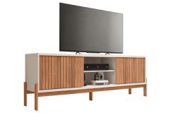 Rack Bancada p/ TV até 72 Pol Tannen c/Nichos e Pés 184cm Caemmun