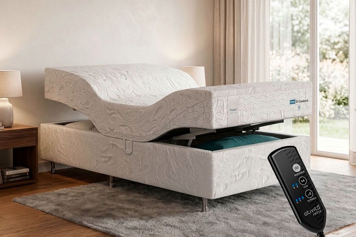 Cama Motorizada Articulada +Colchão Cavalcante Probel