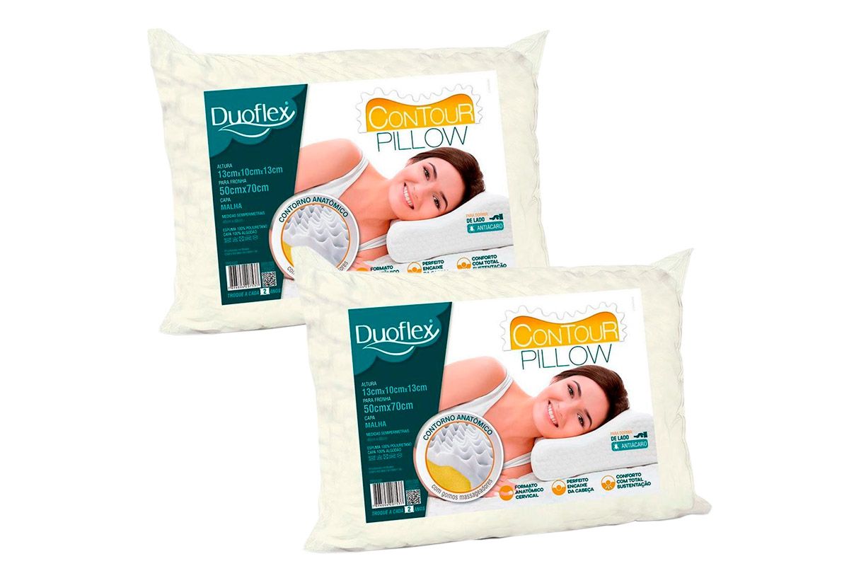 Travesseiro Espuma Contour Pillow TP2102 2Un Duoflex