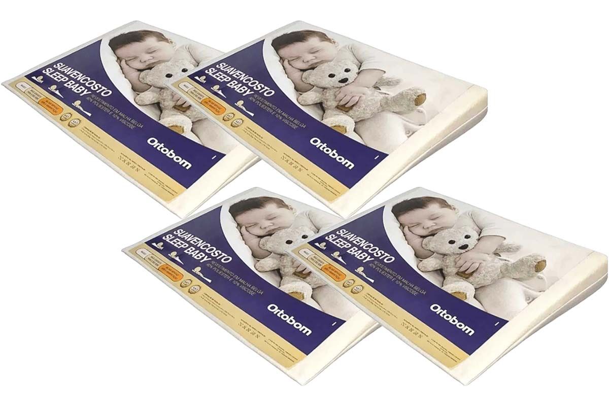 Travesseiro Infantil 4un SleepBaby AntiRefluxo Ortobom
