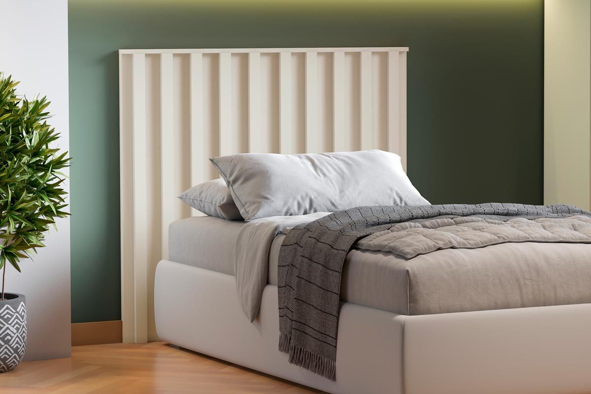 Cabeceira Box Madeirado Europa Vitoria Solteiro Off White