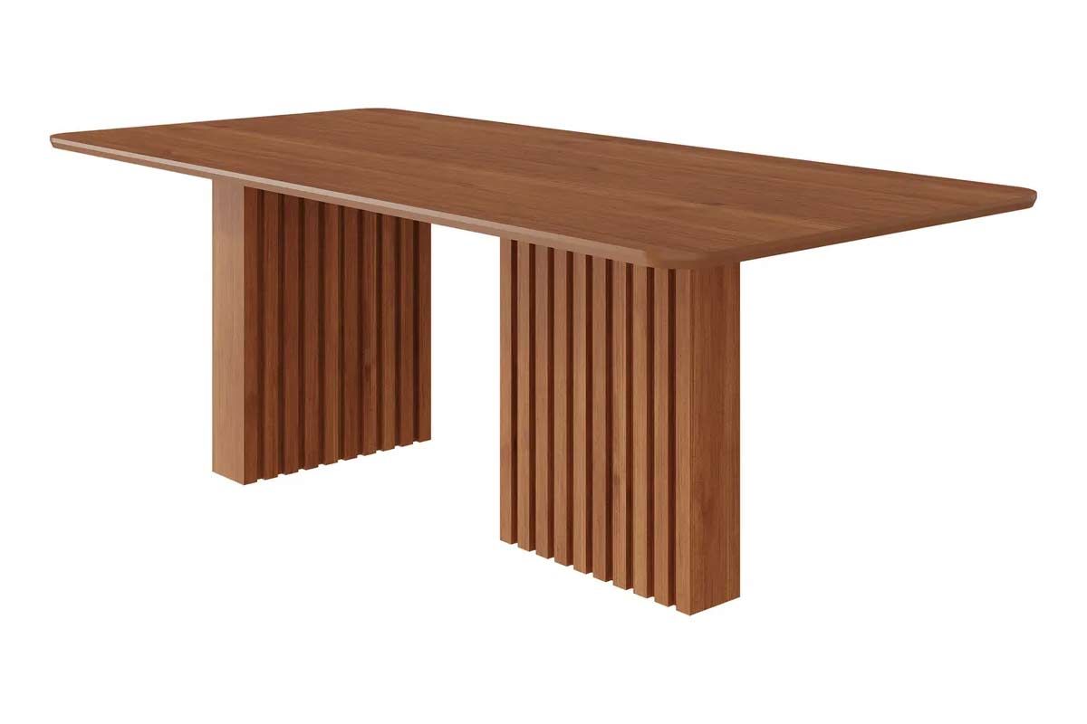 Mesa Jantar Ester c/Tampo MDF 210cm Cinamomo Cimol