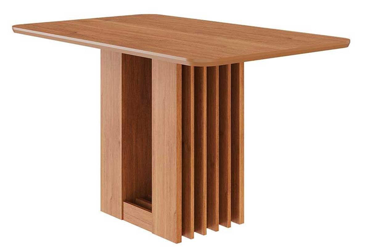 Mesa Jantar Ariela c/Tampo Madeirado 130x80cm Cinamomo Cimol