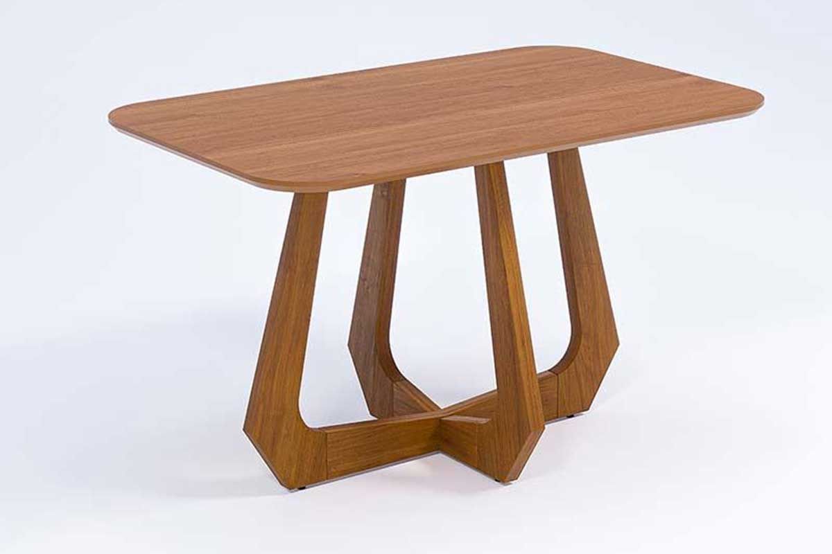 Mesa Jantar Bromélia Natuame c/Tampo Madeirado 130cm Cimol