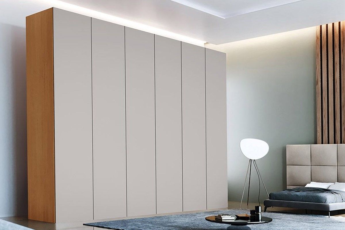 Guarda Roupa Casal 6 Portas e 6 Gavetas Horizon Naturale/Off White Rufato