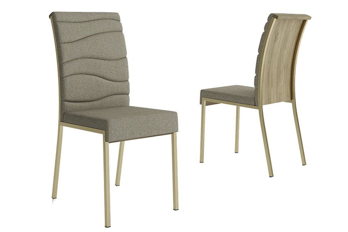 Cadeira Jantar Wave 1754 Aço Kit 2 Uni Carraro