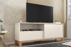 Rack Bancada p/ TV até 55 Pol Mondrian 1.5 c/1 Porta e 1 Gaveta 150cm Caemmun
