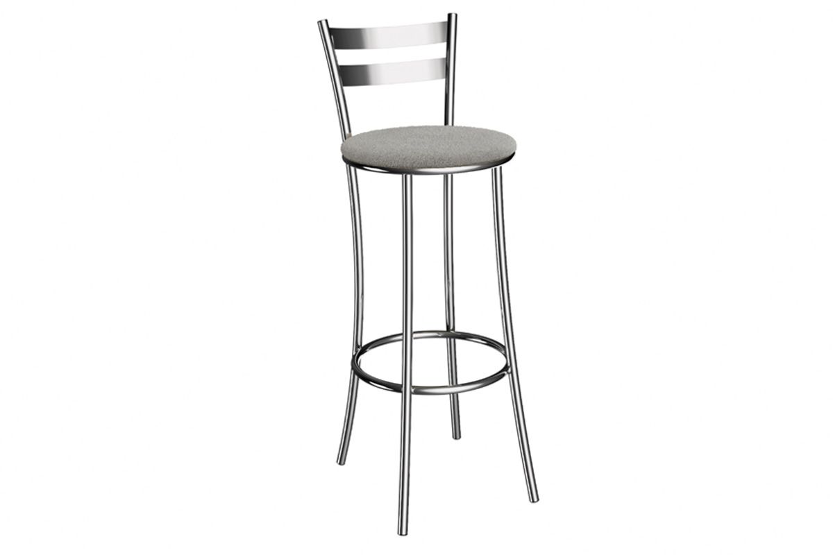 Banqueta Sala de Jantar Jade 1B699CR Aço 1Un Cromado/Corano Preto Kappesberg