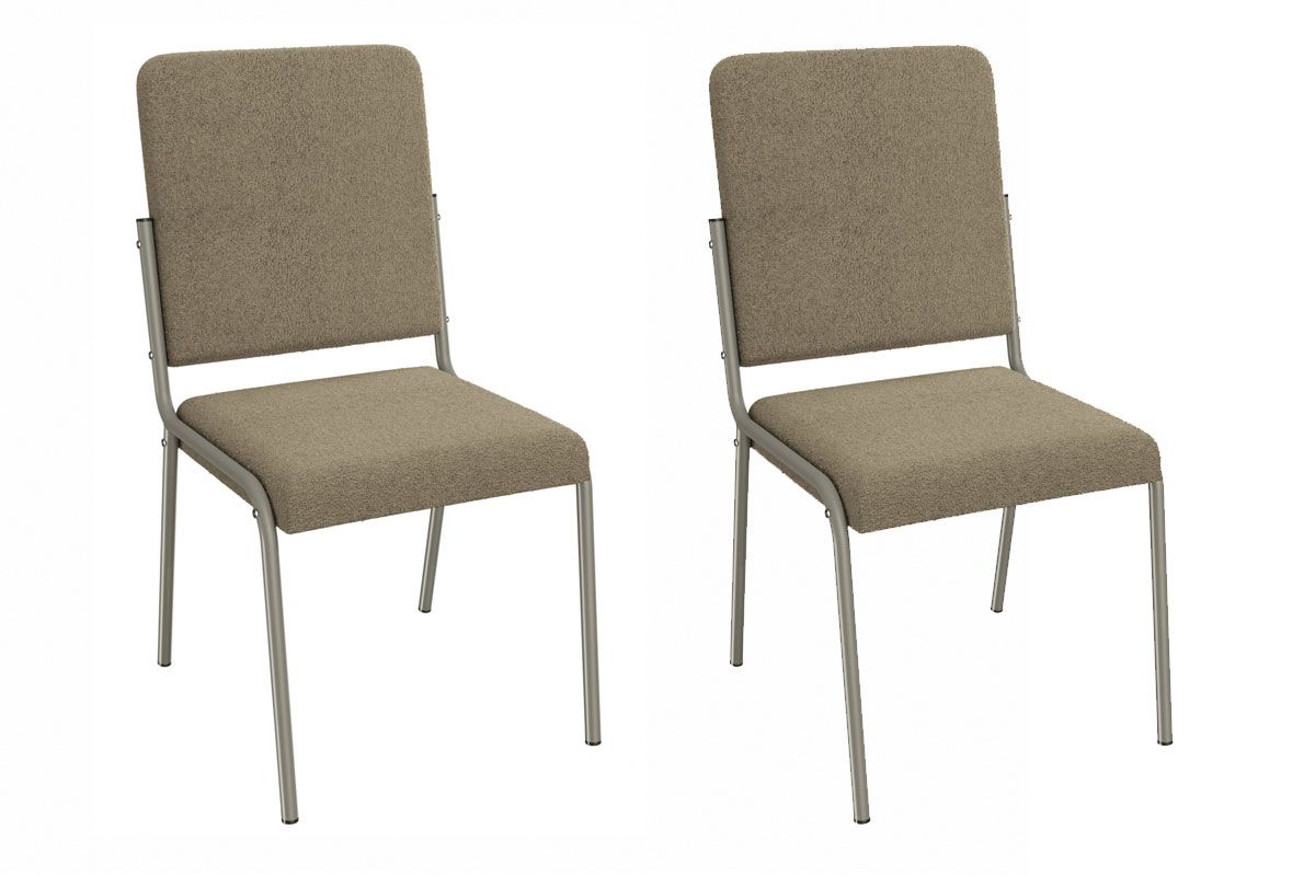 Cadeira Jantar Genebra 2C129NK Aço Kit 2 Un Kappesberg